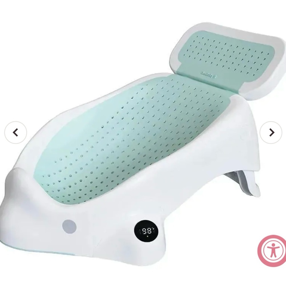 JOOL BABY - BATH SUPPORT WITH THERMOMETER-Green